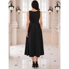 INSPIRE CHIC Women's Sleeveless Square Neck A-Line Cocktail Maxi Dress - 4 of 4