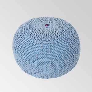 Alwes Knitted Pouf - Christopher Knight Home - 1 of 4