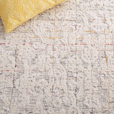 Gray Hand-Tufted Wool and Viscose 4' x 6' Area Rug