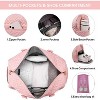 Travel Duffle Bag with Shoe Compartment & Toiletry Bag, Weekender Overnight Carry-On for Women, Gym & Hospital Bag - 4 of 4