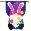 Easter Gnome Burlap Holiday House Flag Humor 28" x 40" Briarwood Lane - image 2 of 4