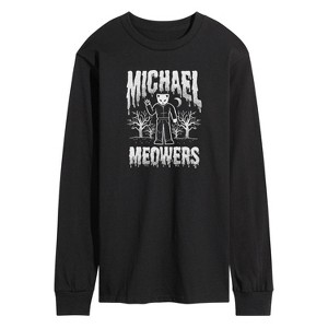 Men's - Instant Message - Michael Meowers Long Sleeve Graphic T-Shirt - 1 of 4