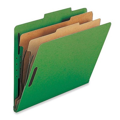 Nature Saver Classification Folders w/ Fstnrs 2 Dvdrs Legal 10/BX GN SP17226