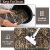 Washable Vintage Area Rug Non Slip Bordered Low Pile Soft Carpet Stain Resistant Throw Mat for Living Room Bedroom - 4 of 4