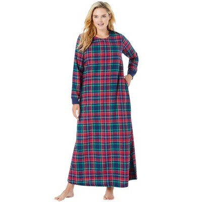 Dreams & Co. Women's Plus Size Cotton Flannel Lounger : Target