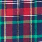evening blue plaid