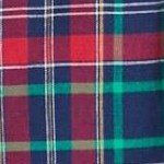 evening blue plaid
