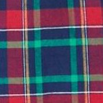 evening blue plaid