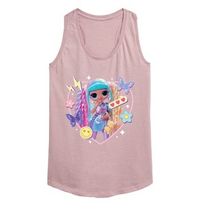 Women's - LOL Surprise! - Candylicious, Butterflies, & Hearts Graphic Racerback Tank - 1 of 4