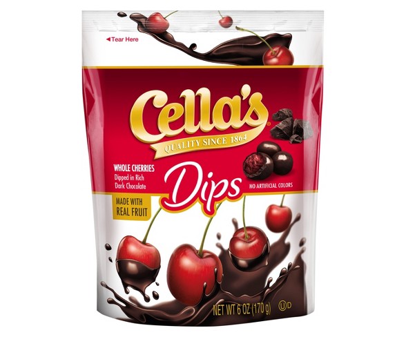 Cella's Dips Whole Cherries in Rich Dark Chocolate - 6oz