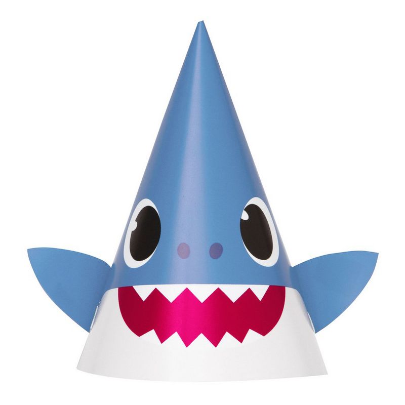 Birthday Express Baby Shark Baby Shark Party Hats - 8 Pack, 1 of 2