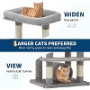 74" Tall Cat Tree,Large Cat Tree for Big Cats,Cat Tower with Scratching Posts, Condo, Perches, Hammock, Tunnel & Feeding Station - 2 of 4