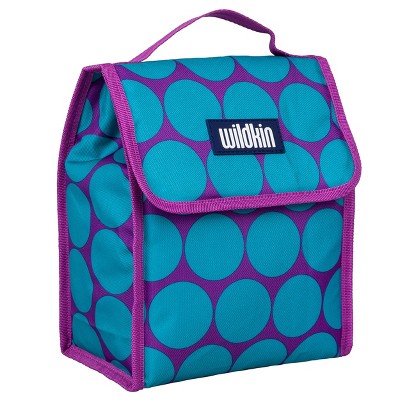 Wildkin Big Dot Aqua Lunch Bag