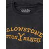 Tee Luv Yellowstone Dutton Ranch Logo T-Shirt - Vintage Black Small - 2 of 3