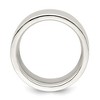 Black Bow Jewelry Men's 10mm Sterling Silver Polished Flat Comfort Fit Band - 2 of 4