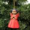 Positive Image 4.0 Inch Cherub Girl In Red Religious Christmas Tree Ornaments - 3 of 3