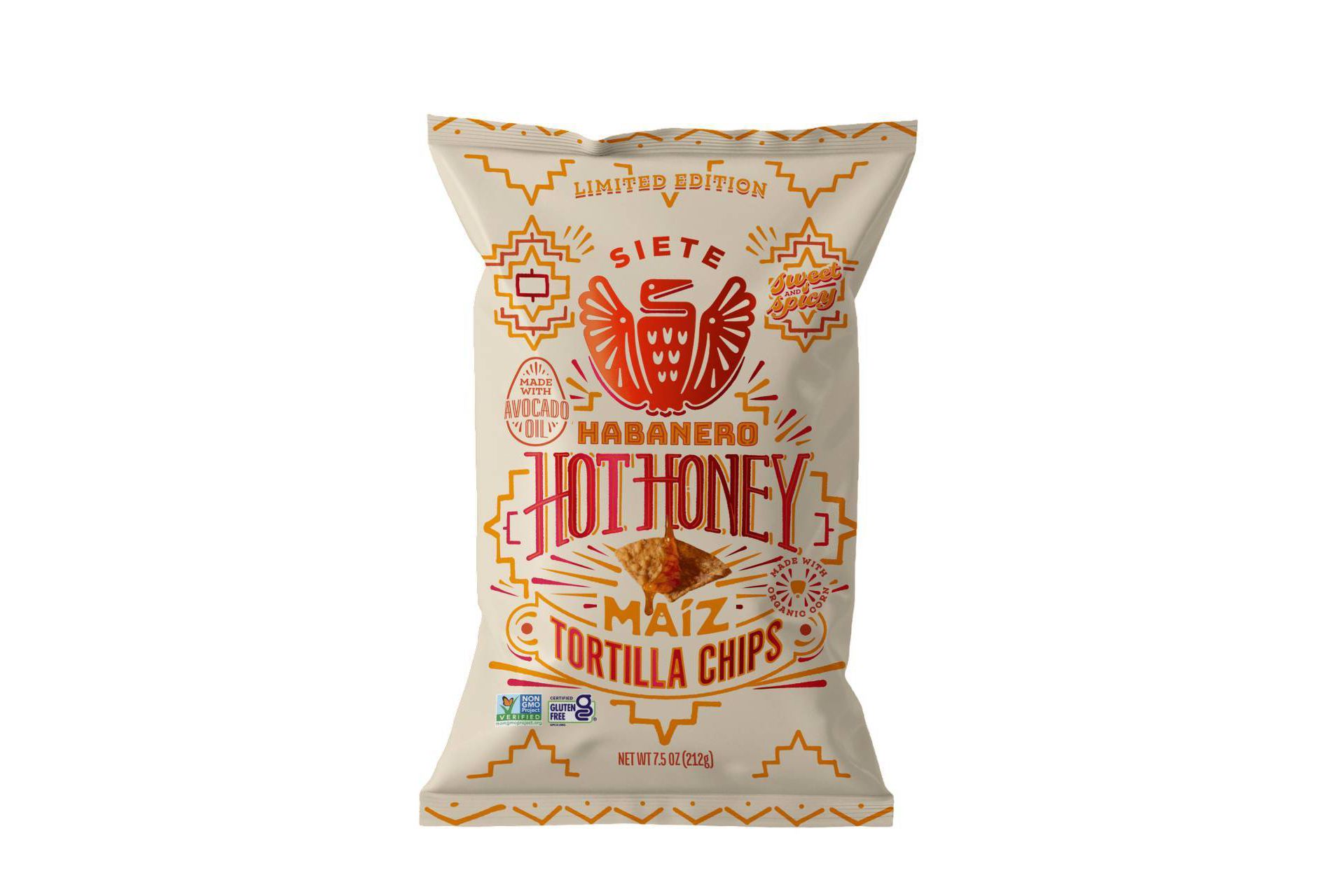 Siete Habanero Honey White Yellow Corn Tortilla Chips - 7.5oz