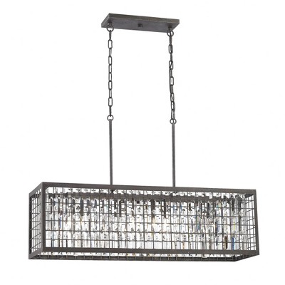 Elk Home Nadina 4 - Light Chandelier in  Silverdust Iron