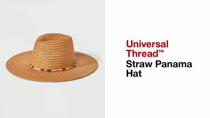 Straw Panama Hat - Universal Thread™, 2 of 6, play video