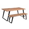 50" Sheesham Wood Live Edge Bench - Timbergirl - 2 of 4