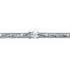 Guili Sterling Silver Link Bracelet with Clear and Blue CZ in Green or Blue—Sparkling, Versatile, and Perfect for Everyday Elegance. - 2 of 3
