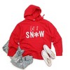 Simply Sage Market Women's Graphic Hoodie Let It Snow - 2 of 3