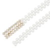 INSPIRE CHIC Women's Faux Pearl Rhinestones Apparel Belt 65cm x 2cm 1 Pc - 3 of 4