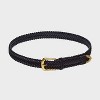 Women's Woven Suede Belt - Universal Thread™ Black - 2 of 4