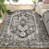 Vintage Distressed Area Rug Soft Washable Rug Retro Medallion Floor Carpet Non Slip Low Pile Rug Non Shedding Thin Rug, Decorative Printed Rug - 3 of 4