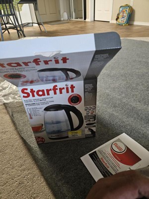 Starfrit 1.7L Glass Electric Kettle with Variable Temperature Control