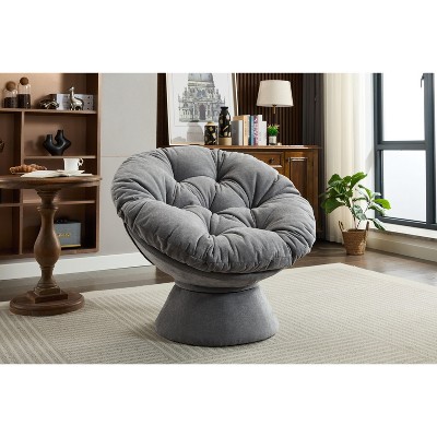 TOAOTBNBO Swivel Accent Chair 360 Degree Barrel Chair with Comfy Cushion, Modern Upholstered Round Lounge Chair with Sturdy Base