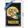 Trends International NFL Green Bay Packers - Neon Helmet 23 Framed Wall Poster Prints - 3 of 4