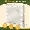 NicBex Makeup Vanity Mirror with Lights, Hollywood Makeup Mirror with Dimmable 15 LED Lights - 3 of 3