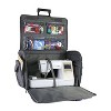 Everything Mary XXL 4 Wheel Collapsible Rolling Sewing Machine Storage Case, Heather Grey - 2 of 4