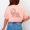 S.W.Smiley Celebrate The Little Wins - Women's Garment Dyed Graphic T-Shirt - 3 of 4