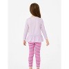 PATPAT Disney Princess Frozen Toddler Girls Clothes: Ruffle Sleeve Sweatshirts and Leggings Summer Coordinate Outfit - 4 of 4