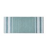 Home Aiden Jacquard Chenille Noodle Bath Rug Aqua - VCNY: Latex Backed, Machine Washable, Microfiber Bathroom Mat - 3 of 4