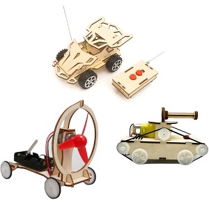 MAKERLAB: Engineering Kit - Build & Race 3 Motorized Vehicles, STEM 8+ - 1 of 4