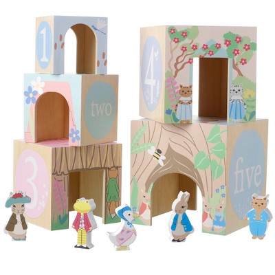 Orange Tree Toys: Peter Rabbit Wooden Stacking Cubes