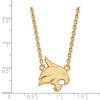 Black Bow Jewelry 14k Yellow Gold Plated Sterling Silver Texas State Bobcats NCAA Necklace 18 Inch - 2 of 4