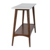 Wood Console Table with Lower Shelf and Sturdy Base and Easy Assembly - 4 of 4