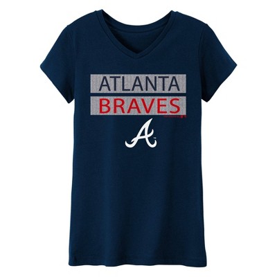 girls atlanta braves shirt