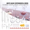 VEVOR Lab Distillation Kit, 3.3 Boro Lab Glassware Distillation Kit with 24, 40 Joint, 1000ml Essential Oil Distillation Apparatus Kit - 3 of 4