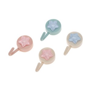 Unique Bargains Utility Cloud Sticker Hooks Multicolor 4 Pcs - 1 of 4