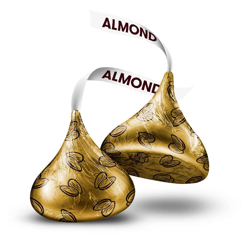 Hershey's Kisses Almond Chocolate Candy - 10oz, 4 of 7