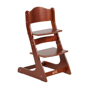 ECR4Kids Grows with Me Chair, Dark Walnut - 1 of 4