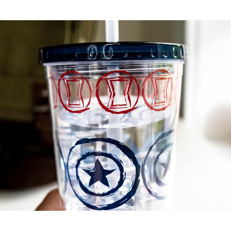 Se7en20 Marvel Icons 16oz Plastic Carnival Cup with Lid and Straw, 5 of 7