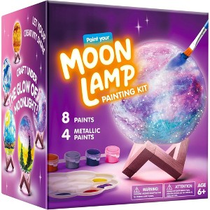 Joyfy DIY 3D Moon Lamp Painting Kit, Paint Your Own Moon Light, Arts and Crafts Kit for Kids Age 6+, Birthday Valentine’s Day Gifts for Boys Girls - 1 of 4