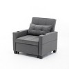 TiramisuBest Futon Chair Bed Convertible Chair 3-in-1 Pull Out Sleeper Chair Beds with USB Ports, Modular Sectional Sofa with Storage, Sideb - 3 of 4