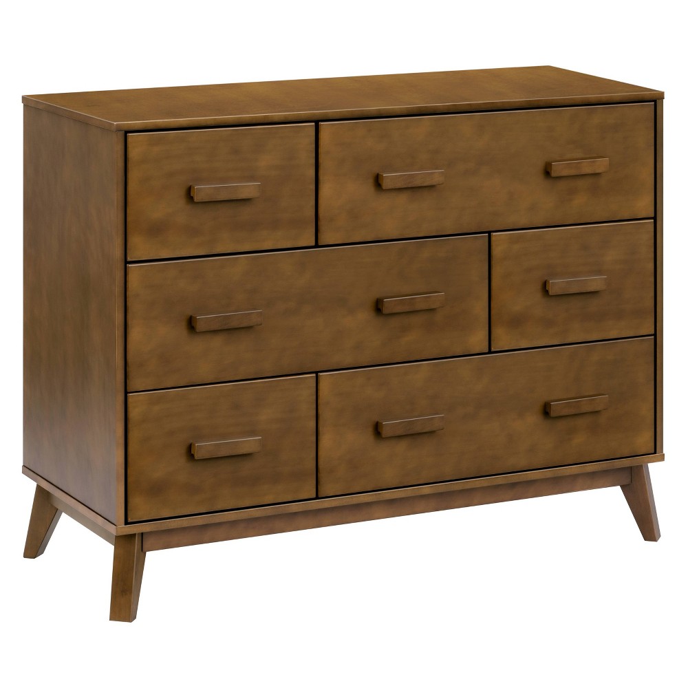 Photos - Dresser / Chests of Drawers Babyletto Scoot 6 Drawer Dresser - Natural Walnut